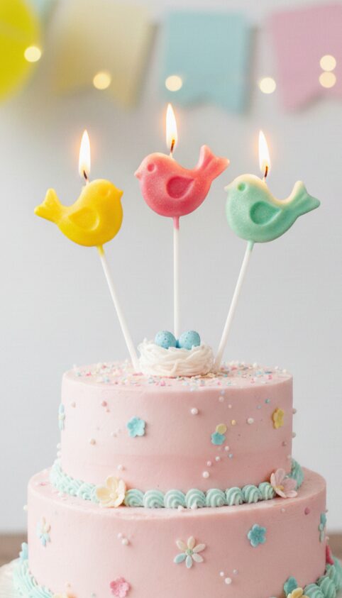 decorative cake topper candle