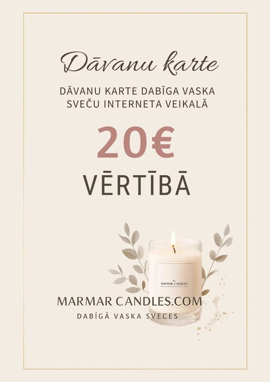 Dāvanu karte 20 eur vērtībā