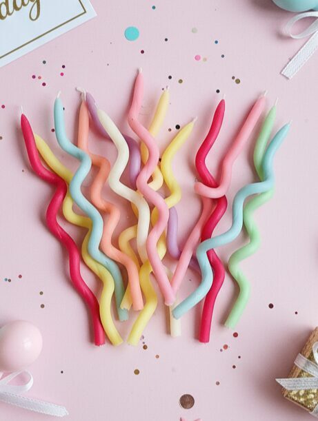 Beeswax Birthday Cake Candles, Twist