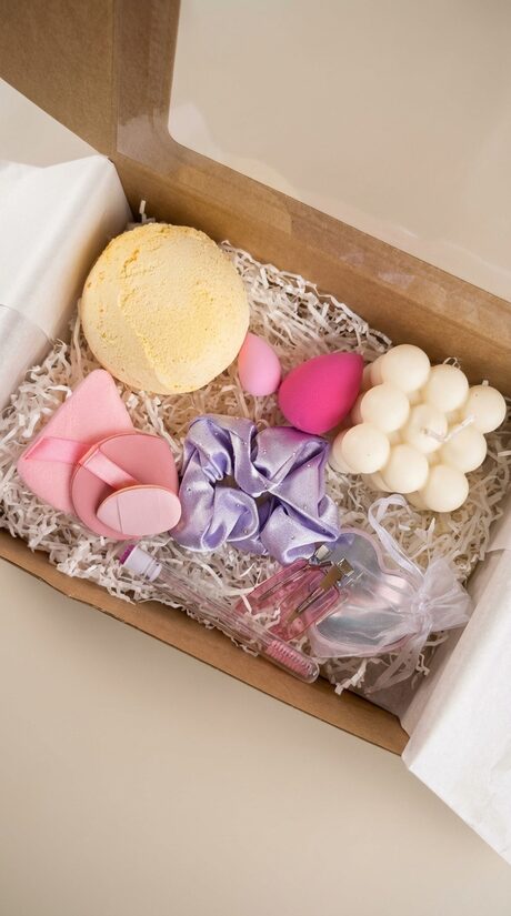 Beauty Gift Set with Bubble Candle