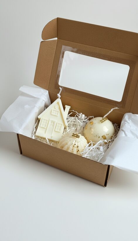 Ziemassvētku sveču komplekts, 3 gab | Bez smaržas