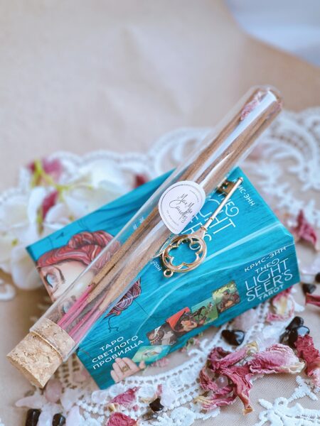 Indijas vīraks "Pure Rose", 10 gab. stikla mēģenē ar korķi