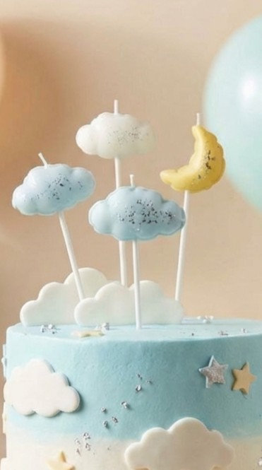 decorative cake topper candles for birthday cake