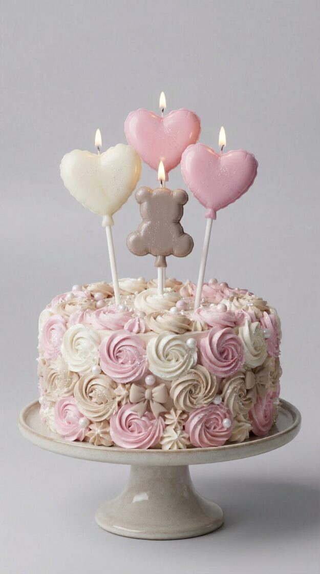 decorative birthday cake candles for kids cake